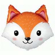 Cute Fox Face Supershape Balloon